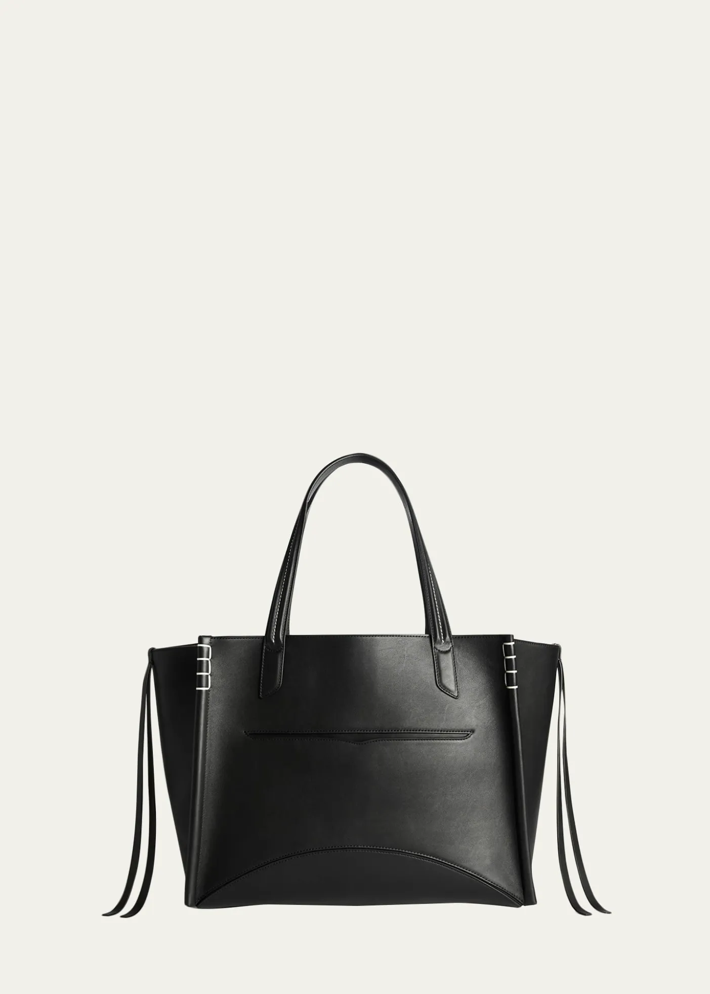 JW AndersonLoafer Cabas Stitched Smooth Leather Tote Bag