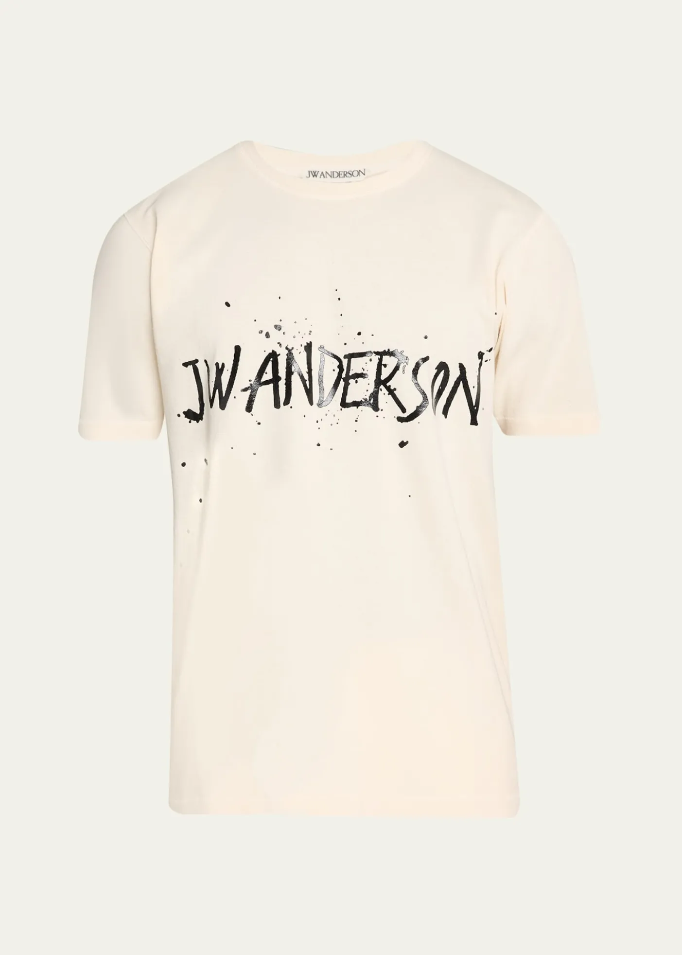 JW AndersonMen's Splatter Logo Graphic Cotton T-Shirt