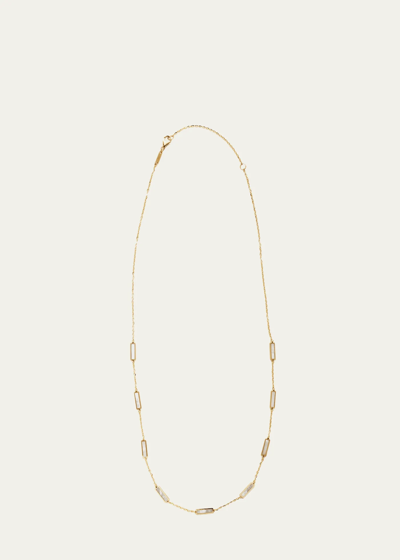 KAMALBar Chain Necklace with Gemstones