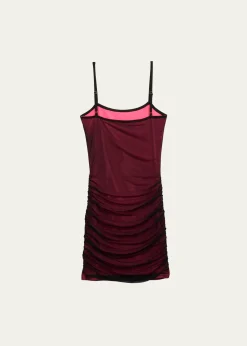 KatieJ NYCGirl's Abby Ruched Mesh Dress, Size S-XL