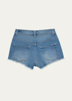 KatieJ NYCGirl's Berlin Tween Denim Shorts, Size S-XL