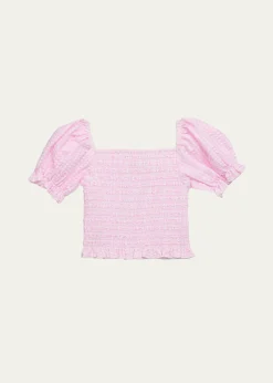 KatieJ NYCGirl's Marlee Smocked Top, Size S-XL
