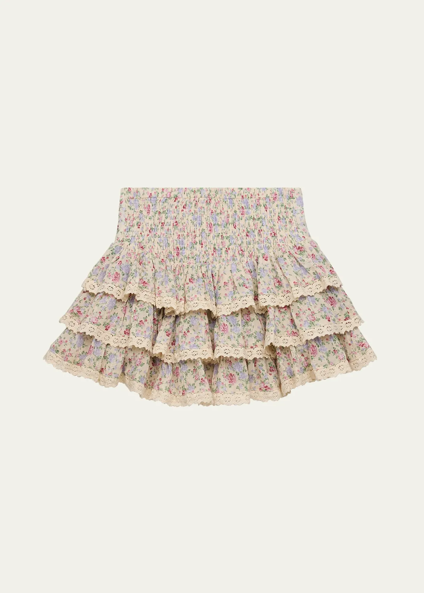 KatieJ NYCGirl's Melody Lace Ruffle Skirt, Size S-XL