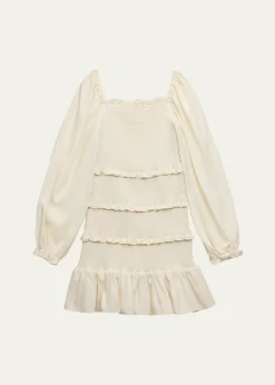 KatieJ NYCGirl's Laila Tween Tiered Smocked Dress, Size S-XL