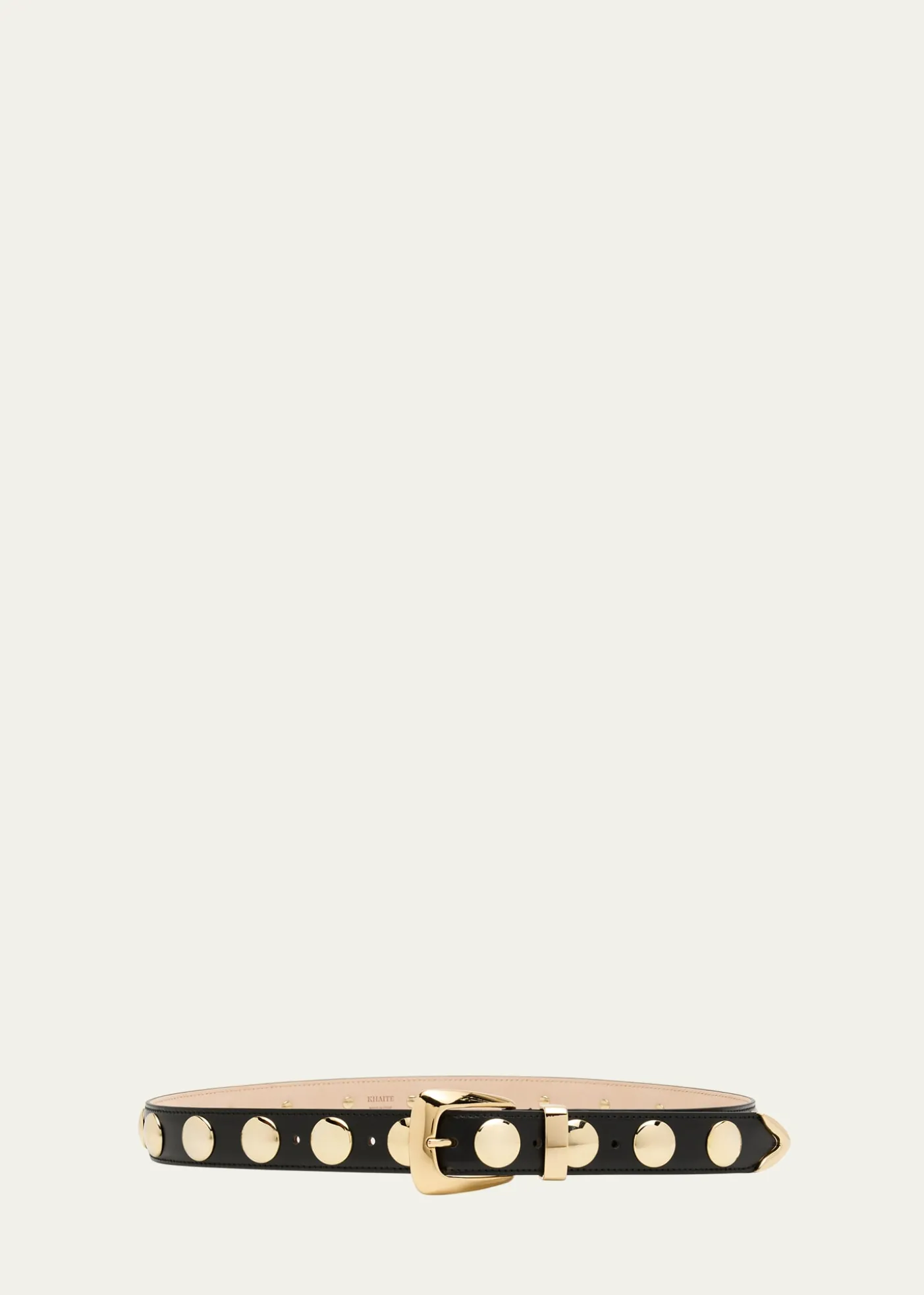 KhaiteBenny Leather Studded Belt