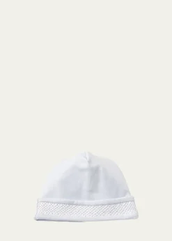 Kissy KissyBoy's Hand-Smocked Pima Cotton Baby Hat