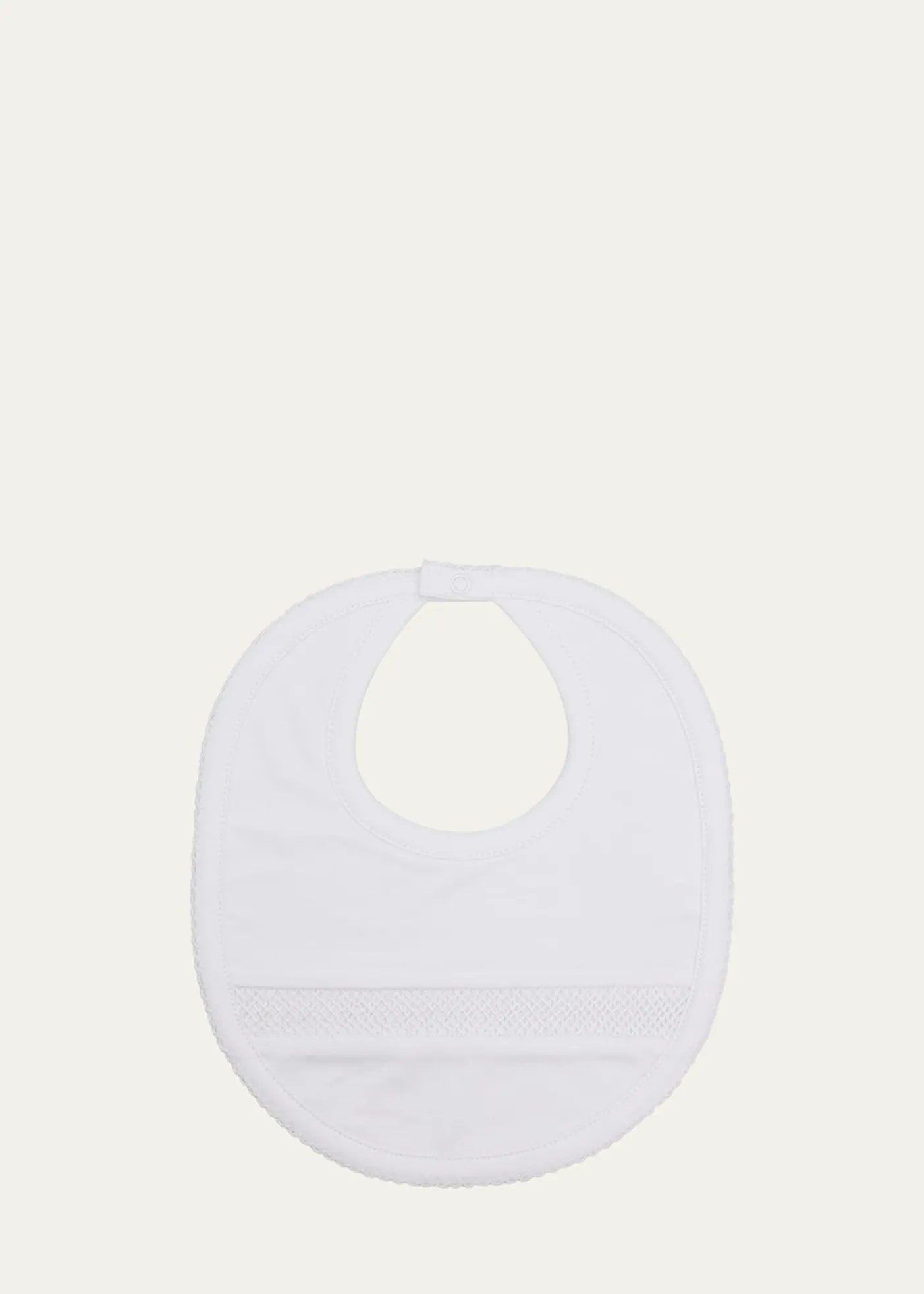 Kissy KissyKid's Hand-Smocked Pima Cotton Bib
