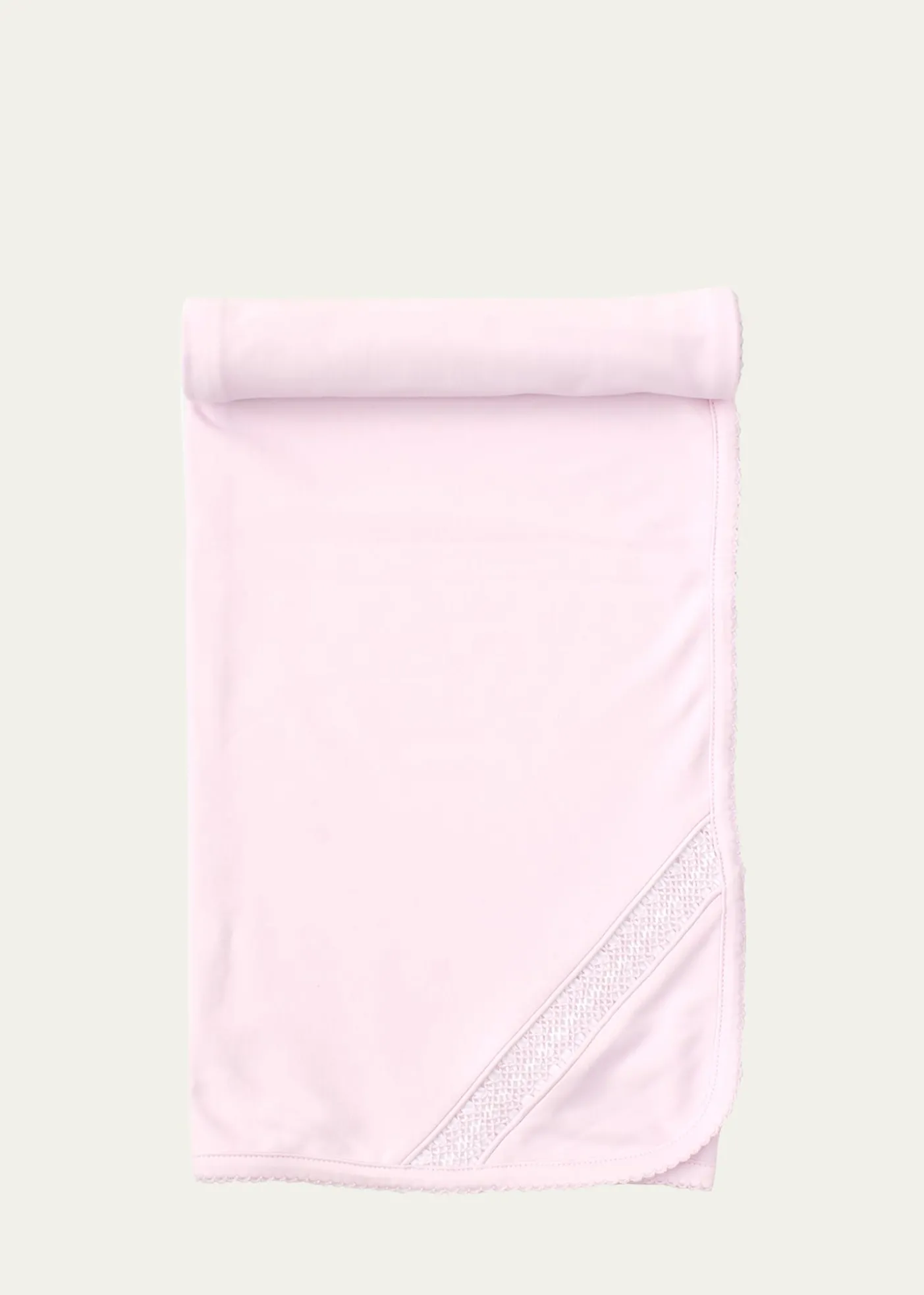 Kissy KissyGirl's Hand-Smocked Pima Cotton Baby Blanket