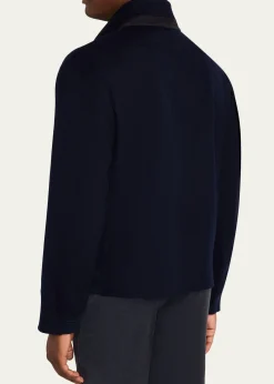 KitonMen's Cashmere Full-Zip Bomber Jacket