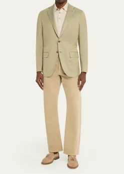KitonMen's Cashmere Herringbone Single-Breasted Sport Coat