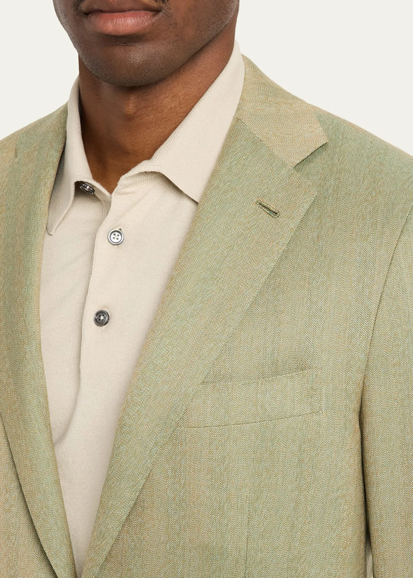 KitonMen's Cashmere Herringbone Single-Breasted Sport Coat