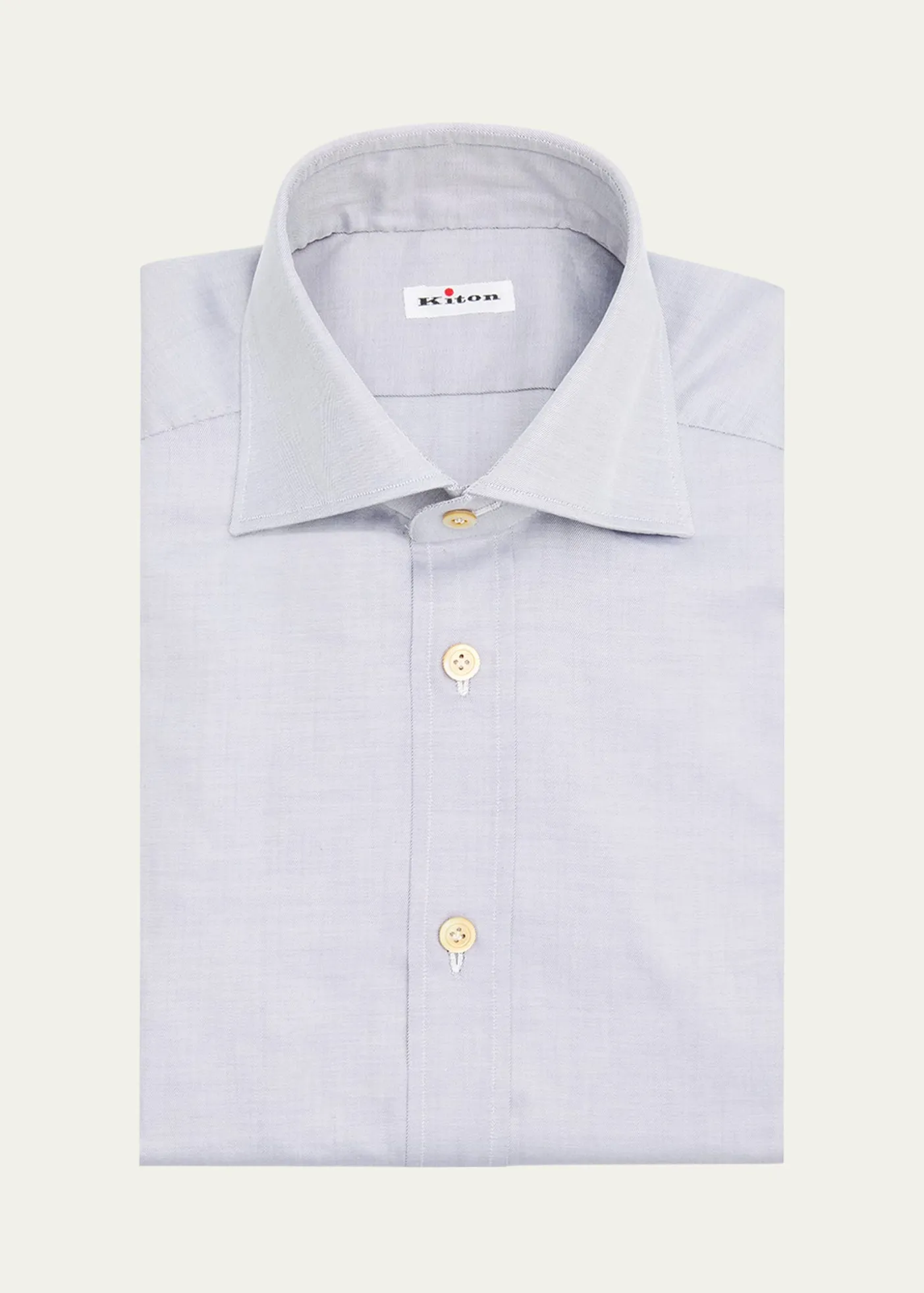 KitonMen's Cotton Point-Collar Dress Shirt