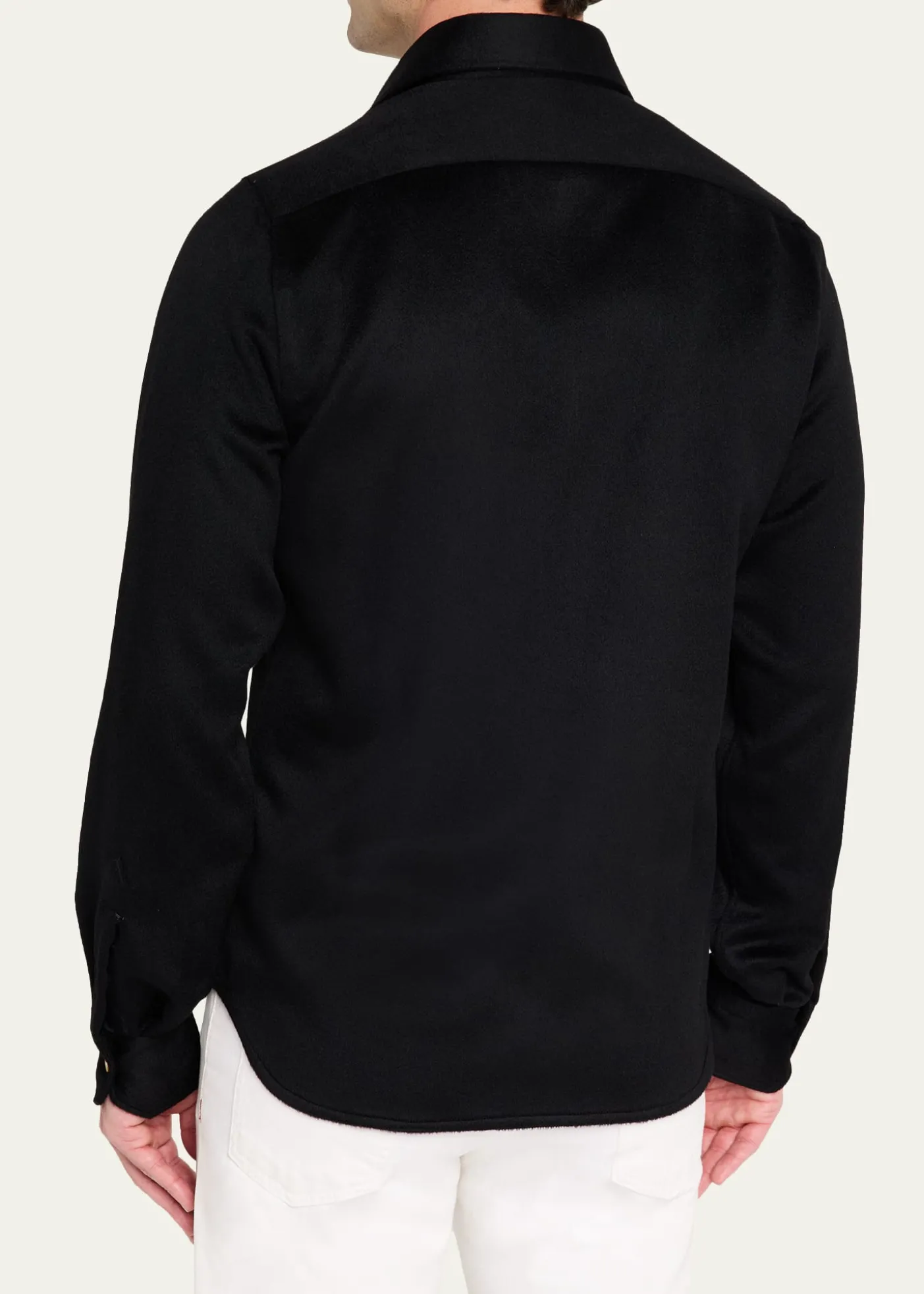 KitonMen's Cashmere and Wool Flap-Pocket Overshirt
