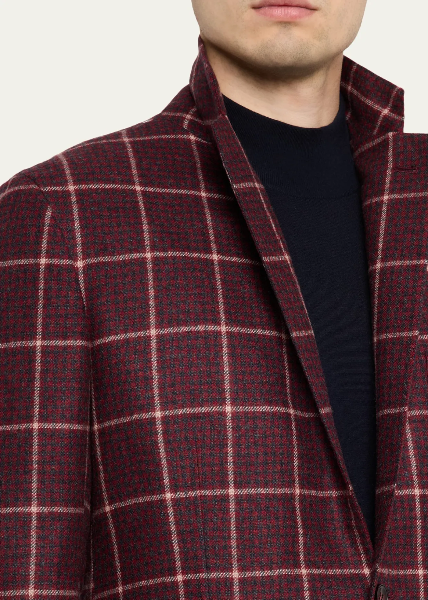 KitonMen's Cashmere Check Sport Coat