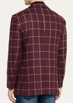 KitonMen's Cashmere Check Sport Coat