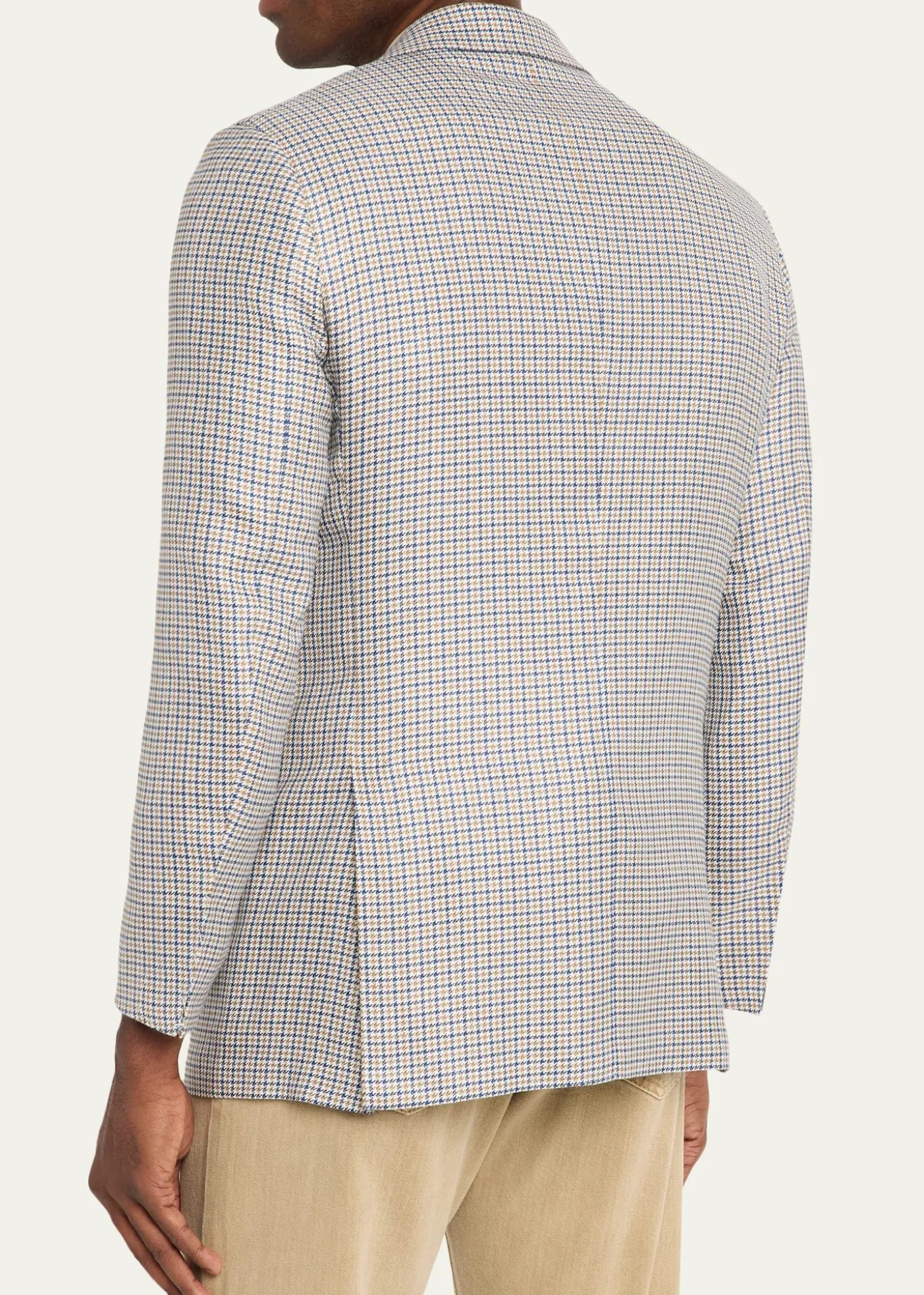 KitonMen's Cashmere, Silk and Linen Houndstooth Check Sport Coat