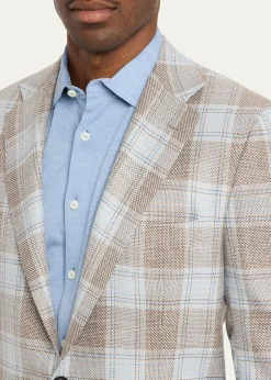 KitonMen's Cashmere, Wool and Silk Plaid Sport Coat