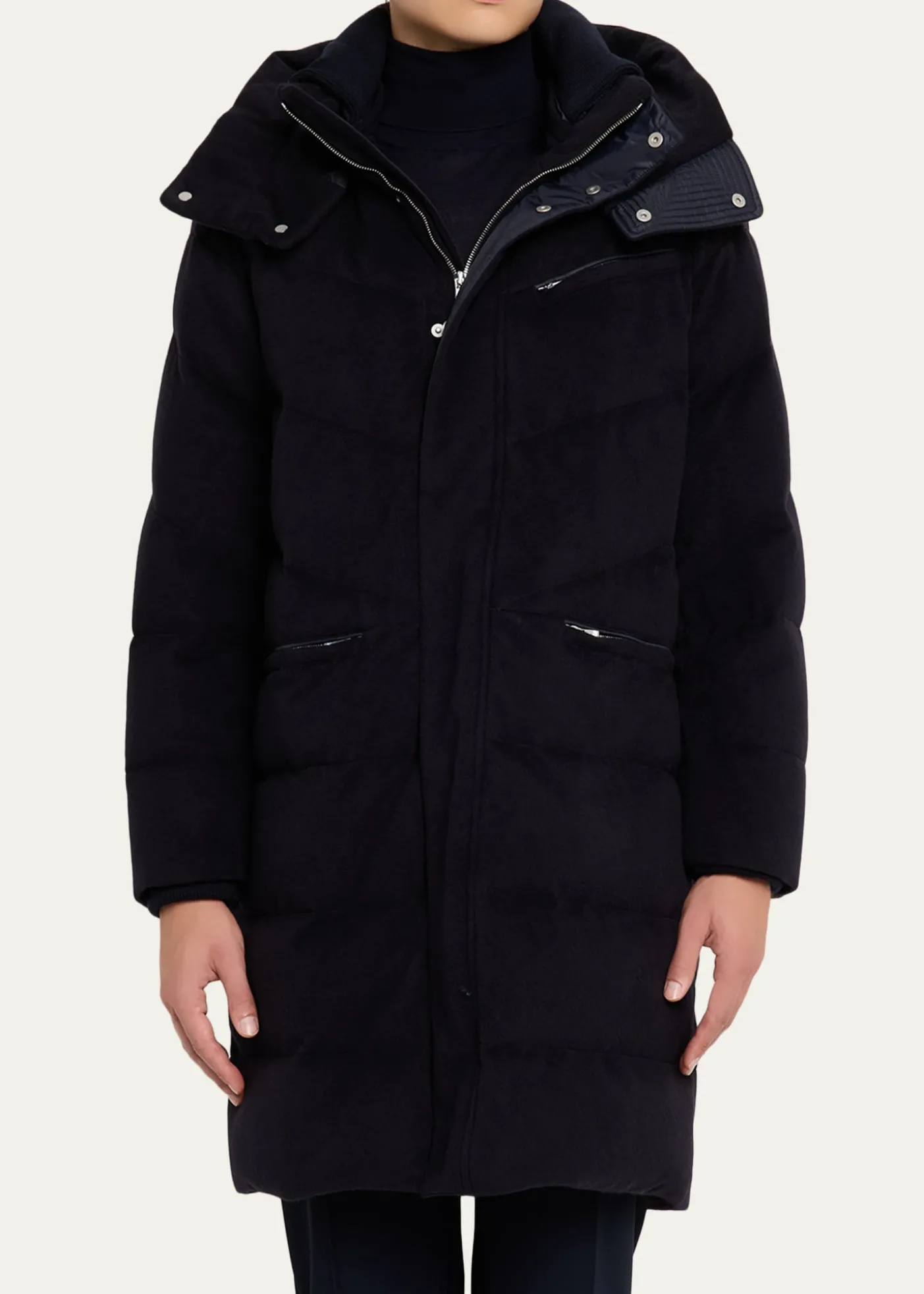 KitonMen's Cashmere & Wool Down Parka Jacket