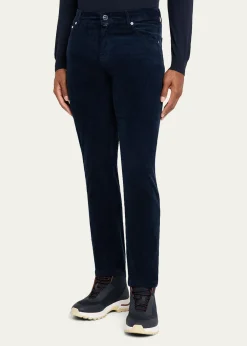 KitonMen's Corduroy Straight Fit Five-Pocket Pants