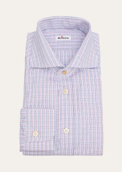 KitonMen's Cotton Graph Check Classic-Fit Dress Shirt