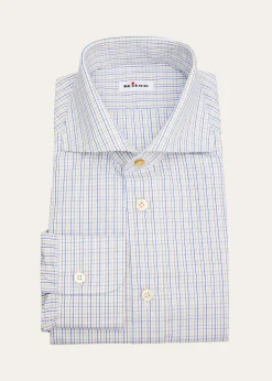 KitonMen's Cotton Graph Check Classic-Fit Dress Shirt