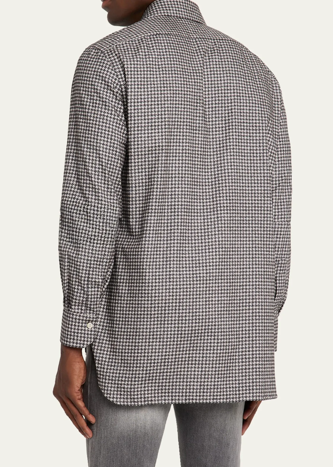 KitonMen's Cotton Houndstooth Classic-Fit Sport Shirt