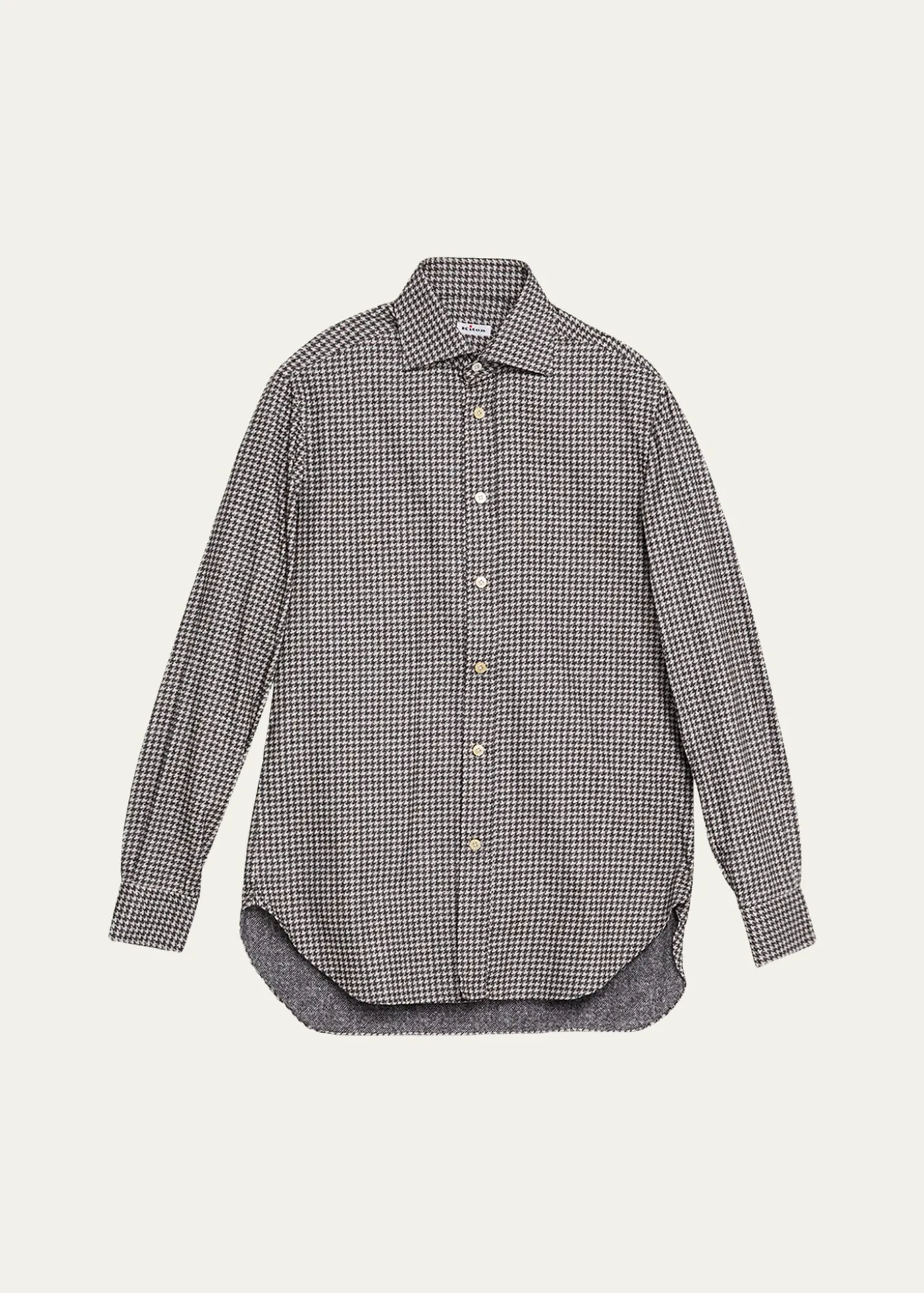 KitonMen's Cotton Houndstooth Classic-Fit Sport Shirt