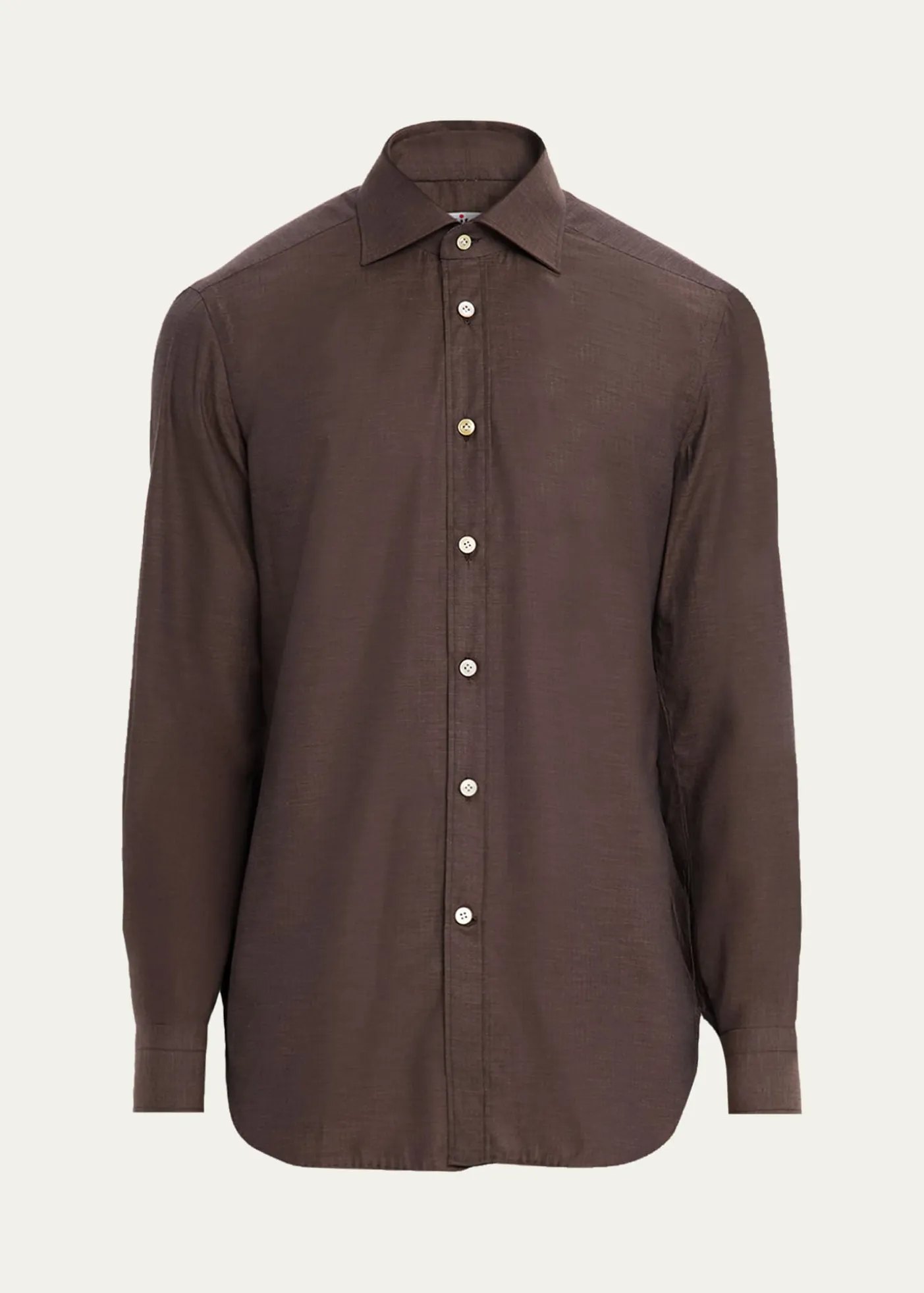 KitonMen's Cotton Micro-Herringbone Sport Shirt