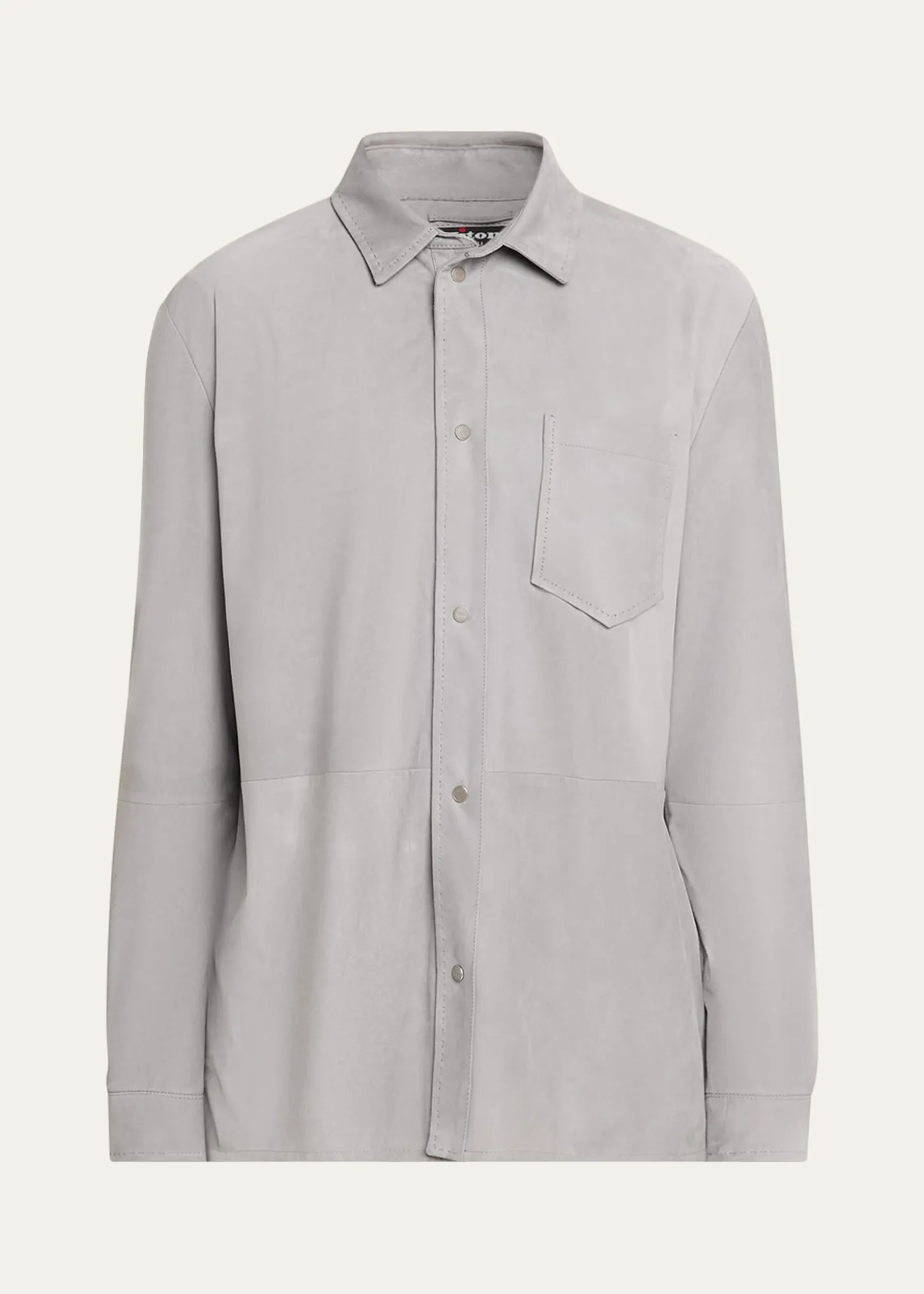 KitonMen's Cotton Snap-Placket Shirt Jacket