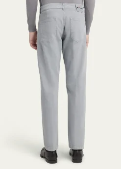 KitonMen's Cotton Stretch Slim Five-Pocket Pants