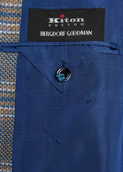 KitonMen's Plaid Cashmere and Linen Single-Breasted Sport Coat
