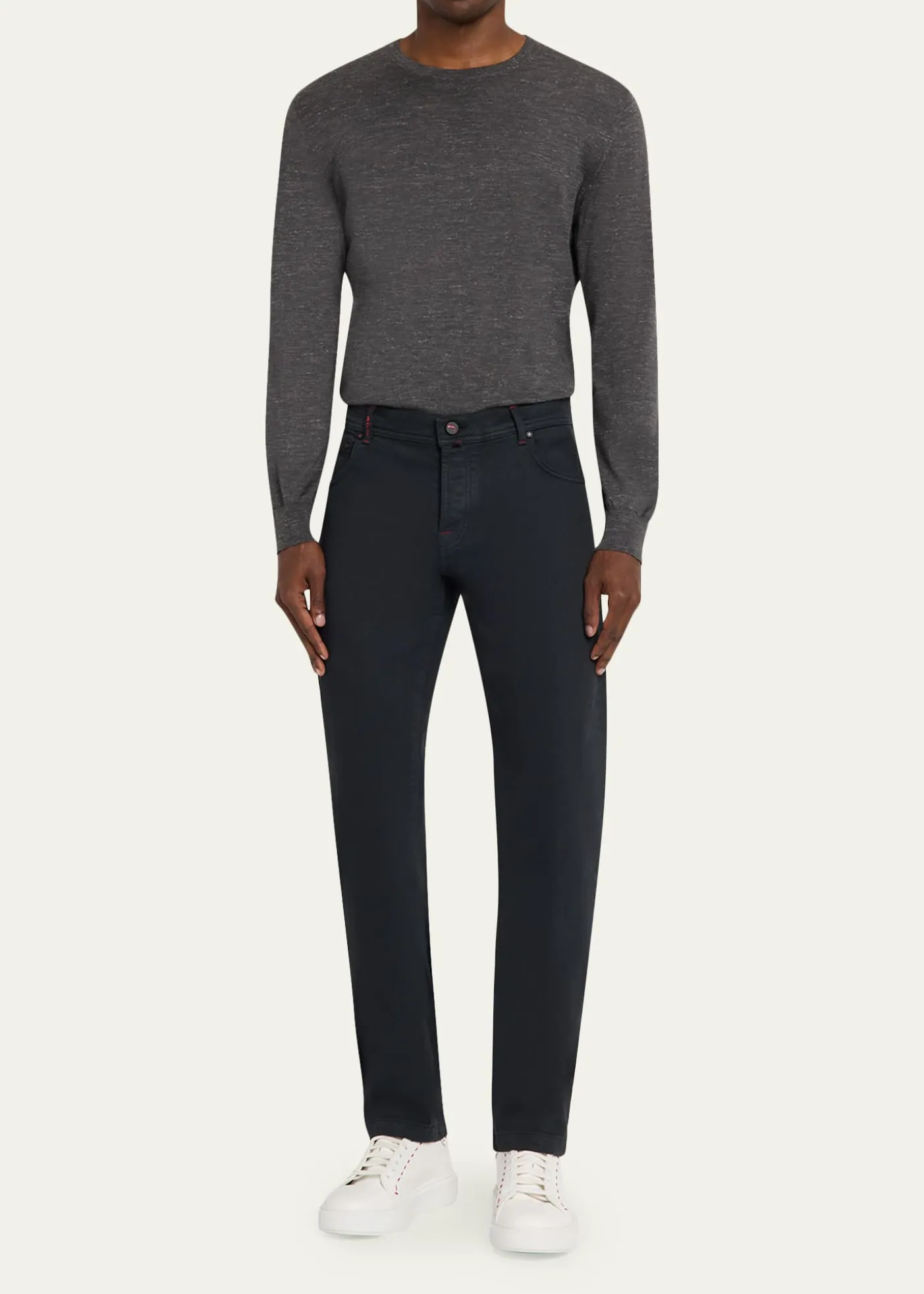 KitonMen's Plus One Slim Stretch Five-Pocket Pants