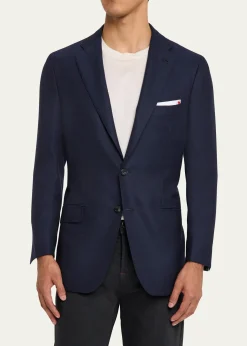 KitonMen's Solid Cashmere Blazer
