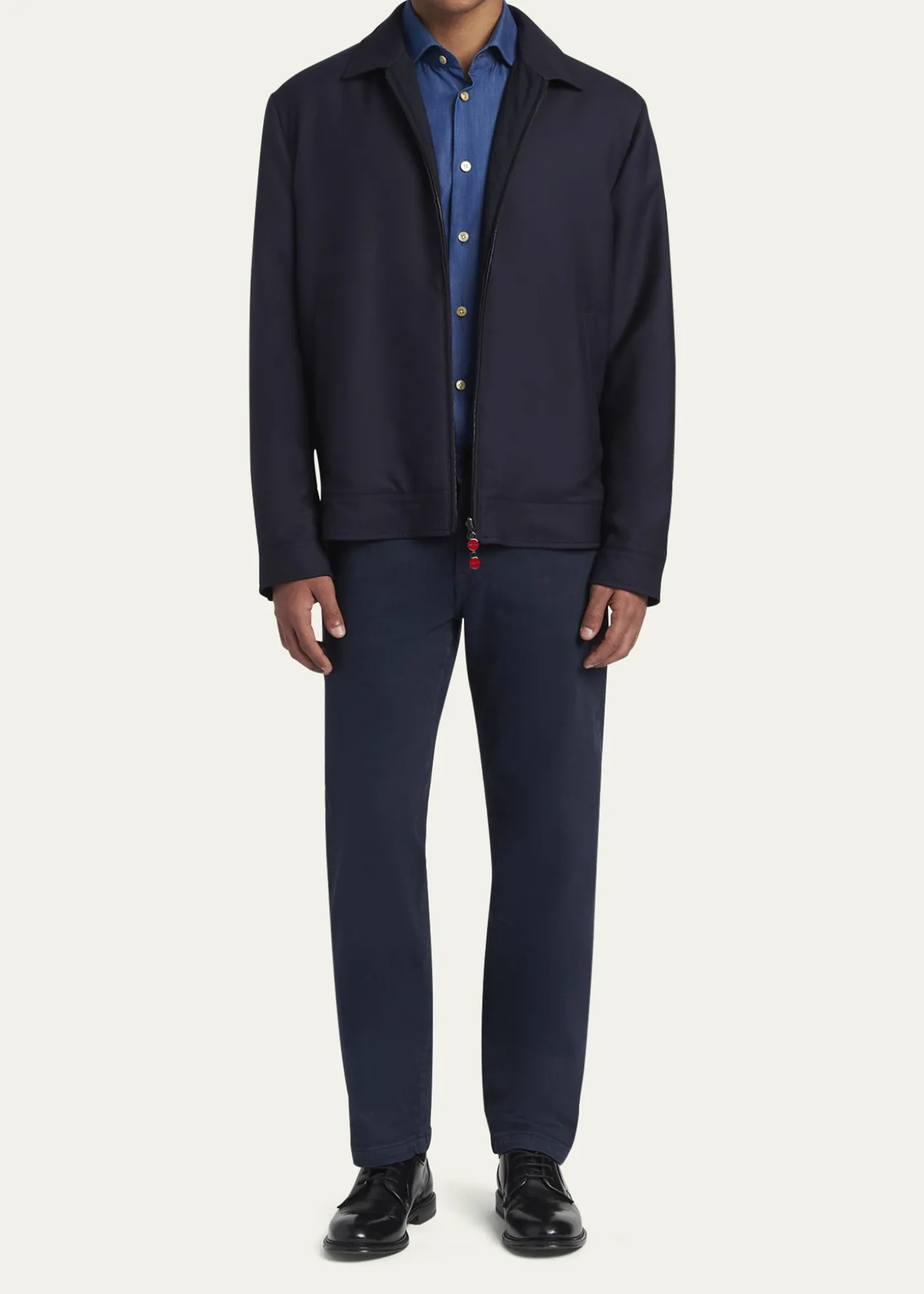 KitonMen's Straight Leg Cotton-Stretch Five-Pocket Pants