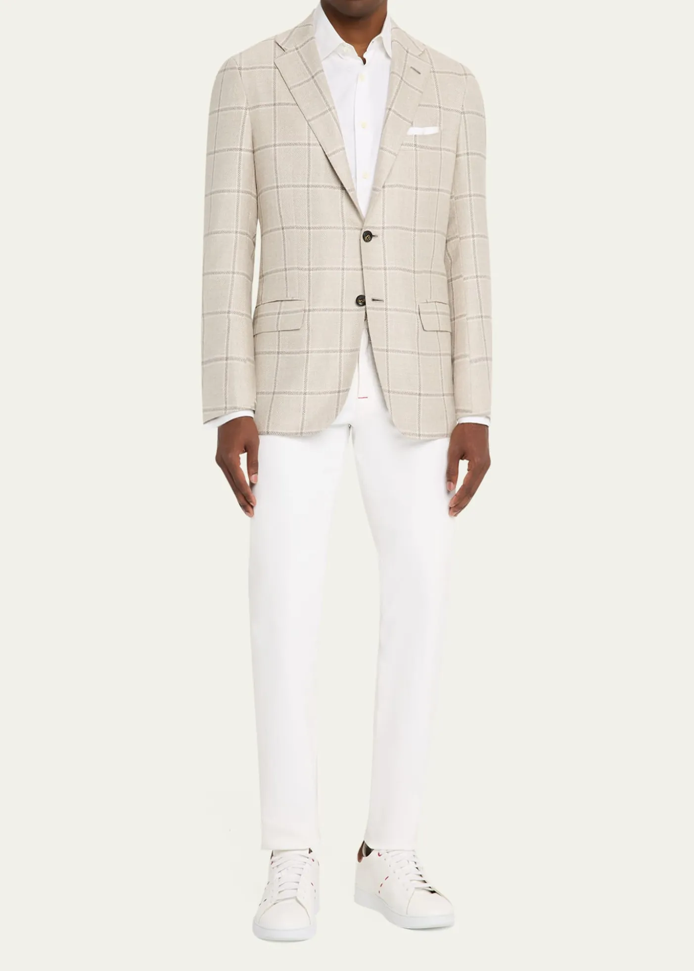 KitonMen's Windowpane Sport Jacket