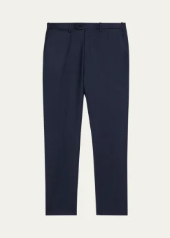 KitonMen's Wool and Cashmere Flat-Front Pants