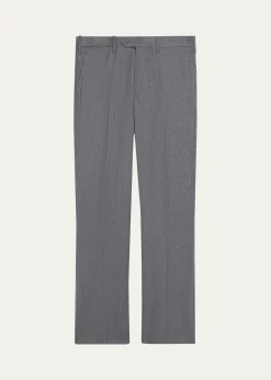 KitonMen's Wool and Cashmere Flat-Front Pants