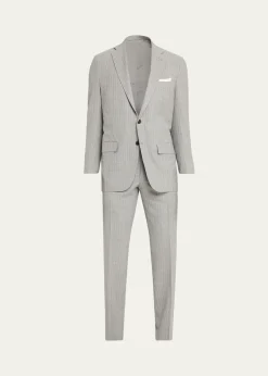 KitonWool Single-Breasted Suit