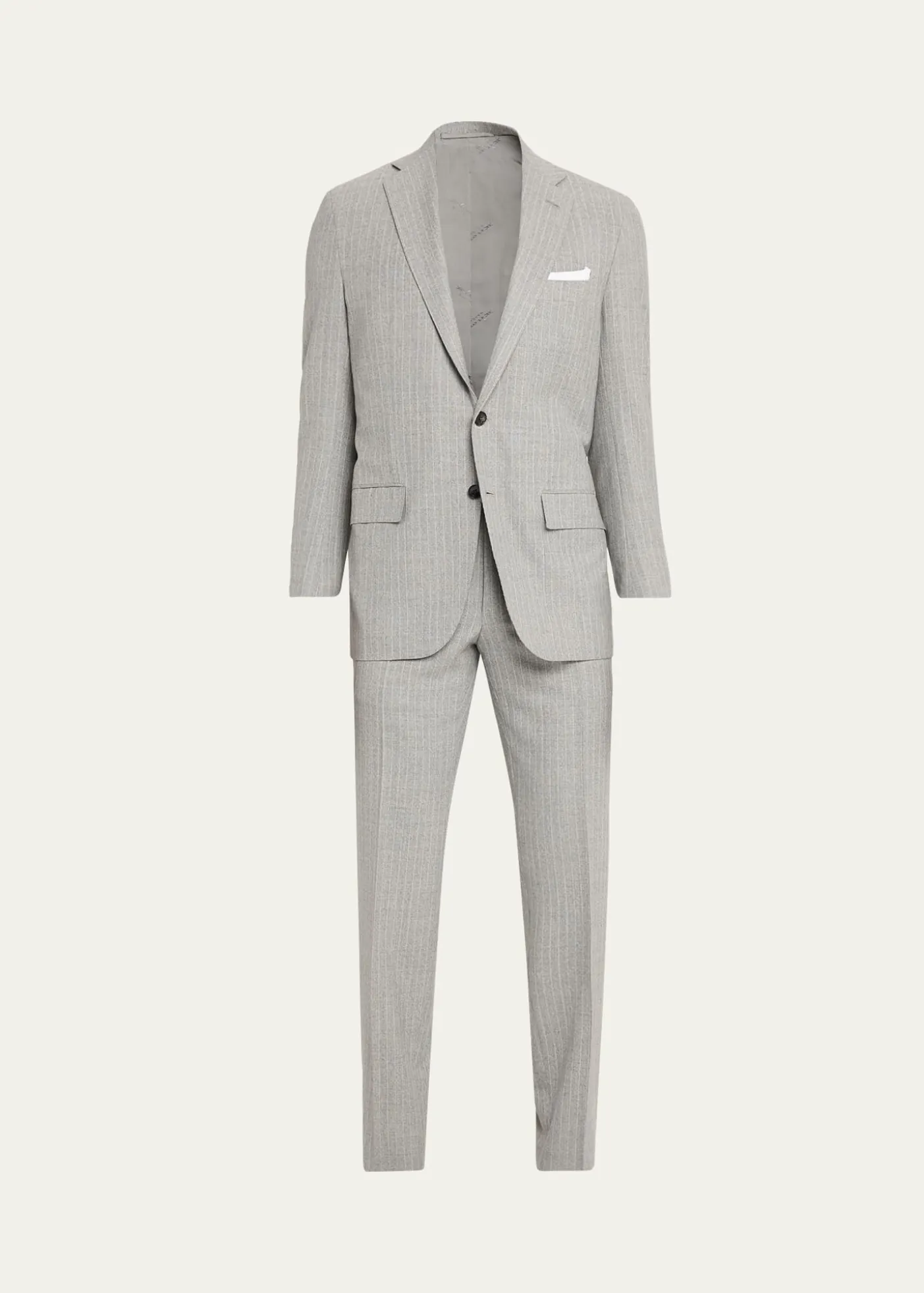 KitonWool Single-Breasted Suit