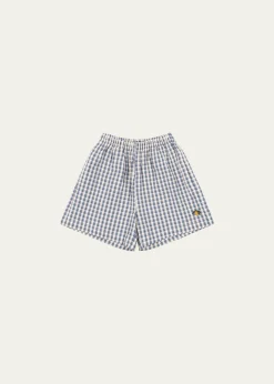 Konges SlojdBoy's Kim Gingham Organic Cotton Shorts, Size 12M-8