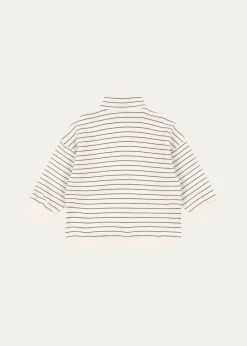Konges SlojdBoy's Lou Striped Half-Zip Sweater, Size 6M-8