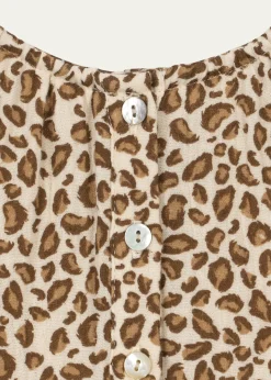 Konges SlojdGirl's Coco Leopard-Print Dress, Size 9M-10