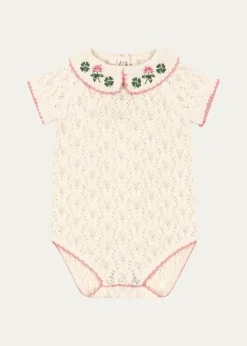 Konges SlojdGirl's Rosier Bodysuit, Size Newborn-18M