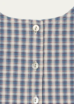 Konges SlojdBoy's Kim Gingham Organic Cotton Romper, Size 0M-18M