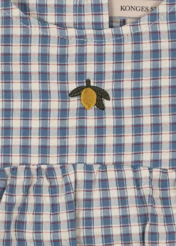 Konges SlojdBoy's Kim Gingham Organic Cotton Romper, Size 0M-18M