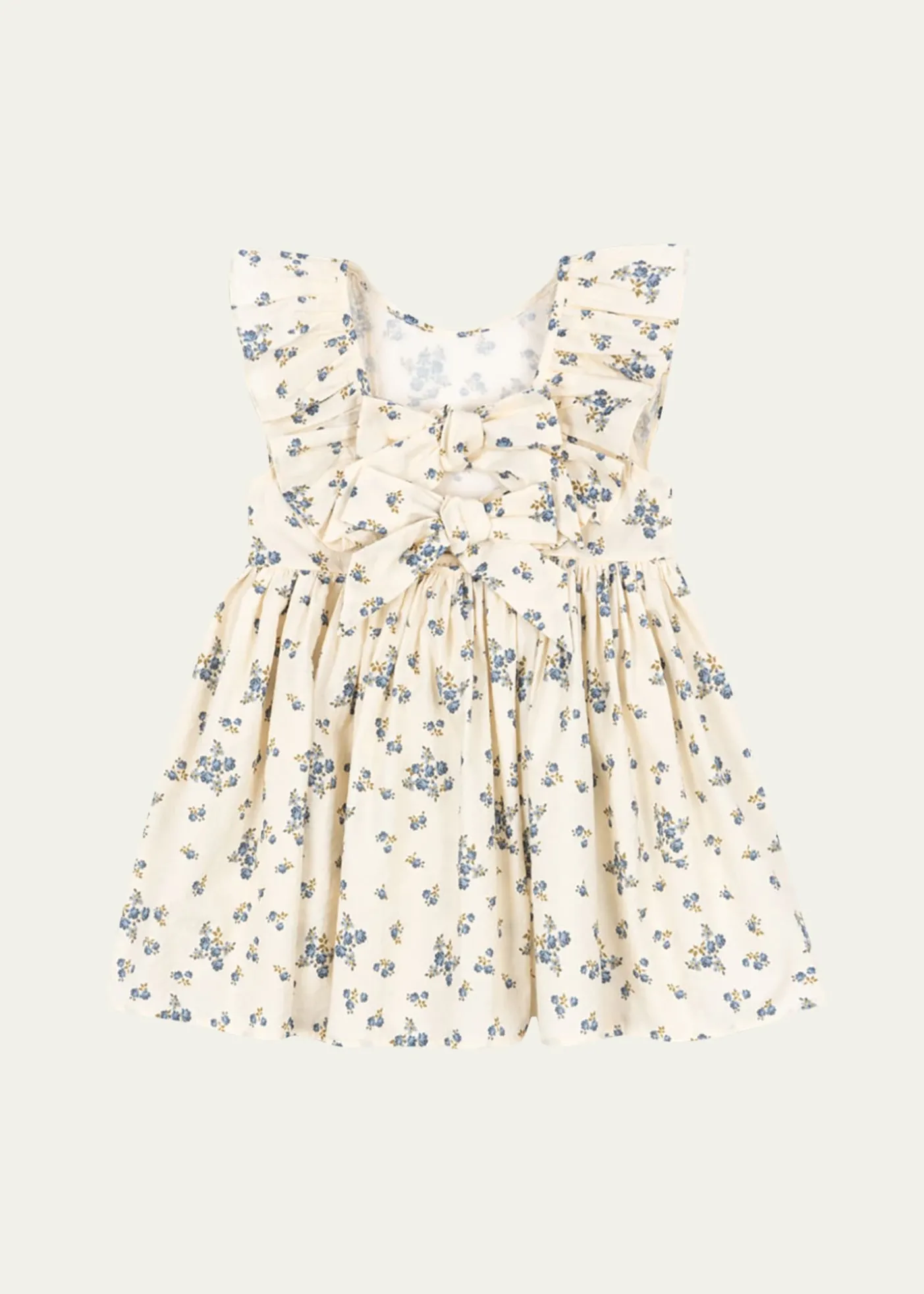 Konges SlojdGirl's Cianna Floral Organic Cotton Dress with Bows, Size 18M-10