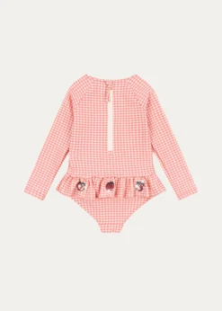 Konges SlojdGirl's Etta Skirted Long-Sleeve Swimsuit, Size 6M-3
