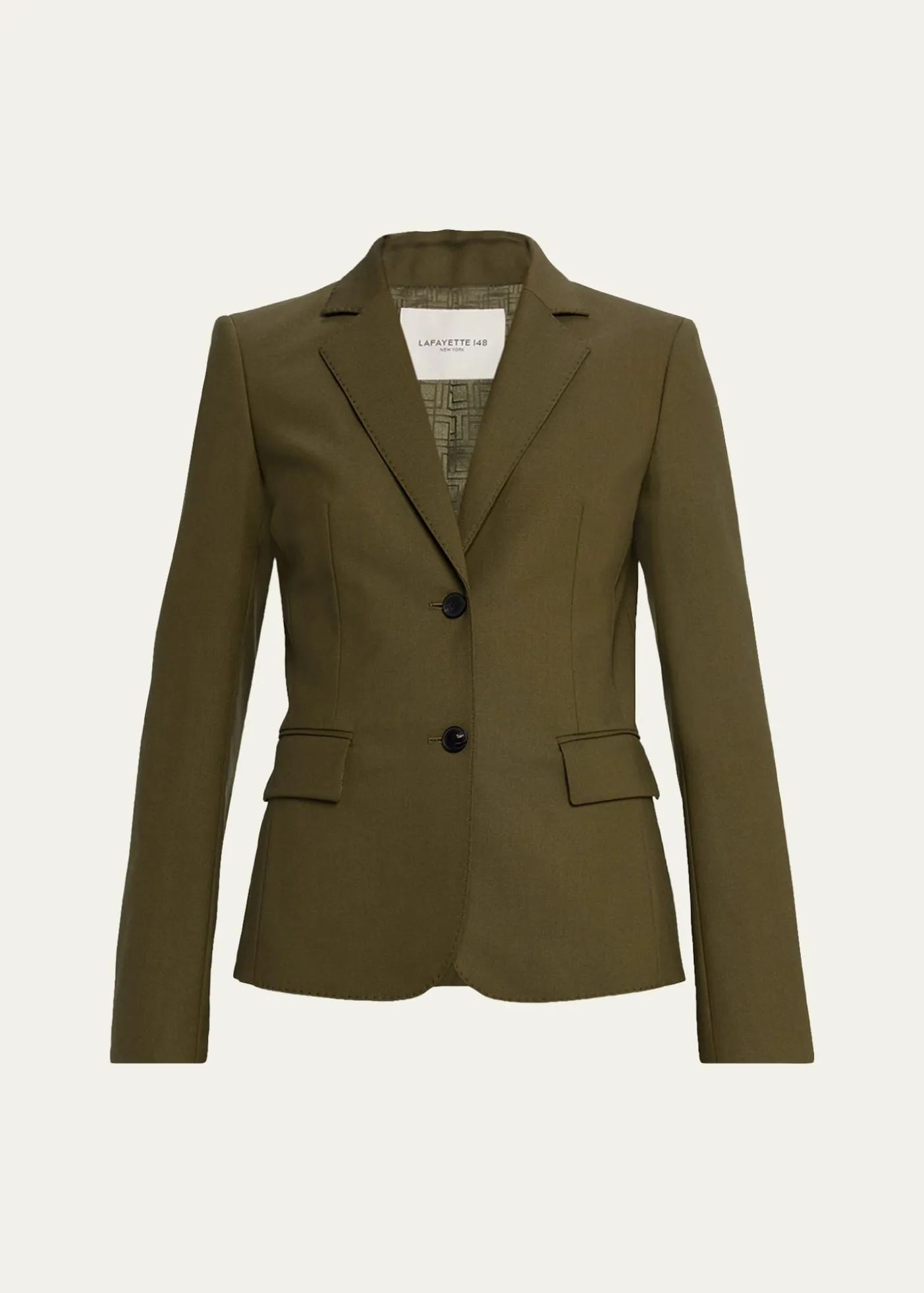 Lafayette 148 New YorkPick Stitch Stretch Wool Blazer