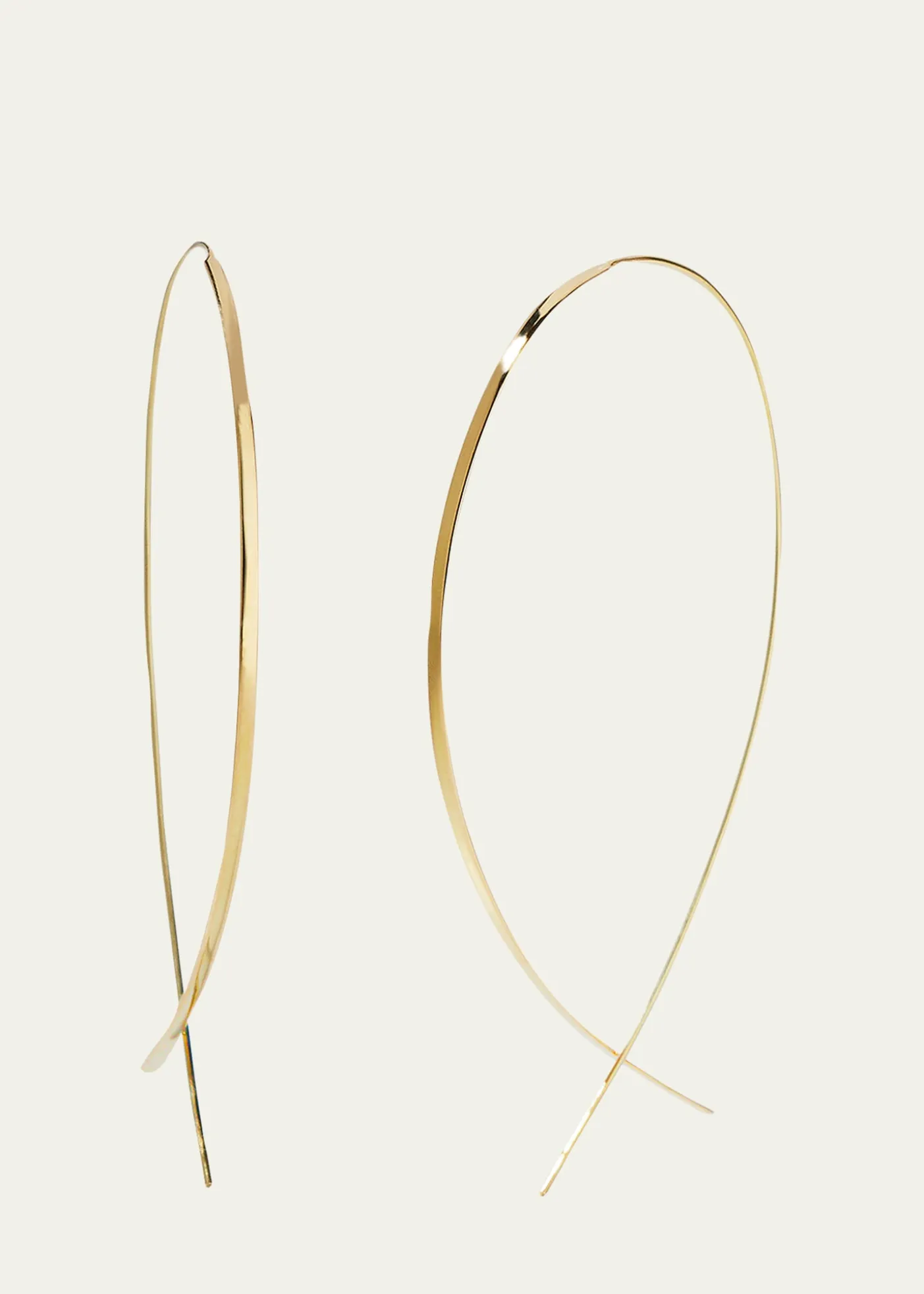 LanaFlat 14K Upside Down Hoop Earrings