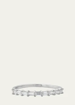 Lana14K Gold Baguette Diamond Half Eternity Band Ring